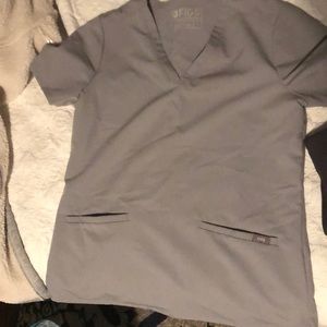 Figs cement scrub top